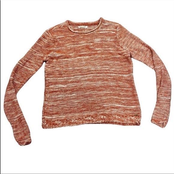 Orange and white volcom knit sweater - Picture 2 of 7